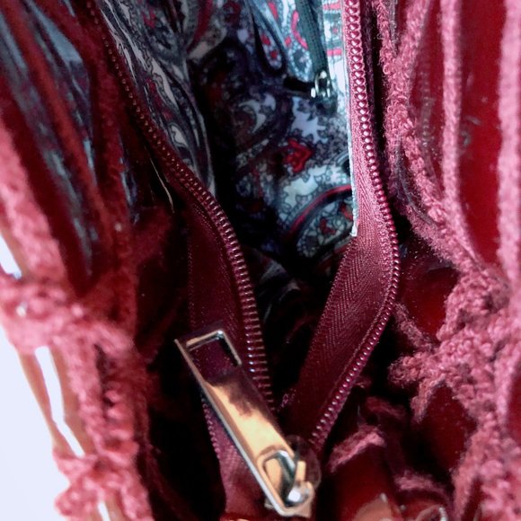 Big Buddha Bag - Maroon Patent Leather - Picture 4 of 7